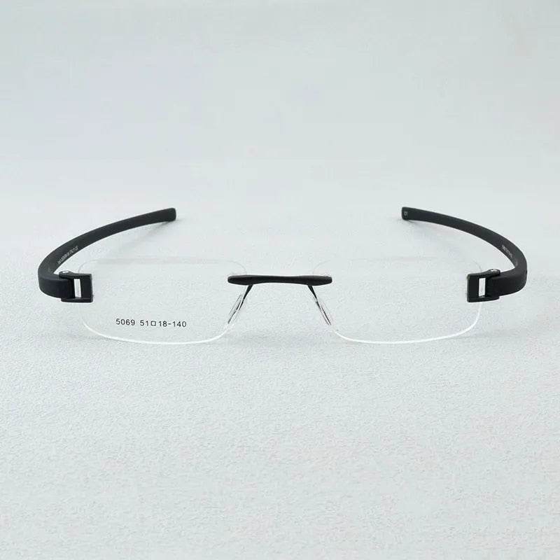 Mens Attire Lightweight Rimless Eyewear Glasses - Mens Attire