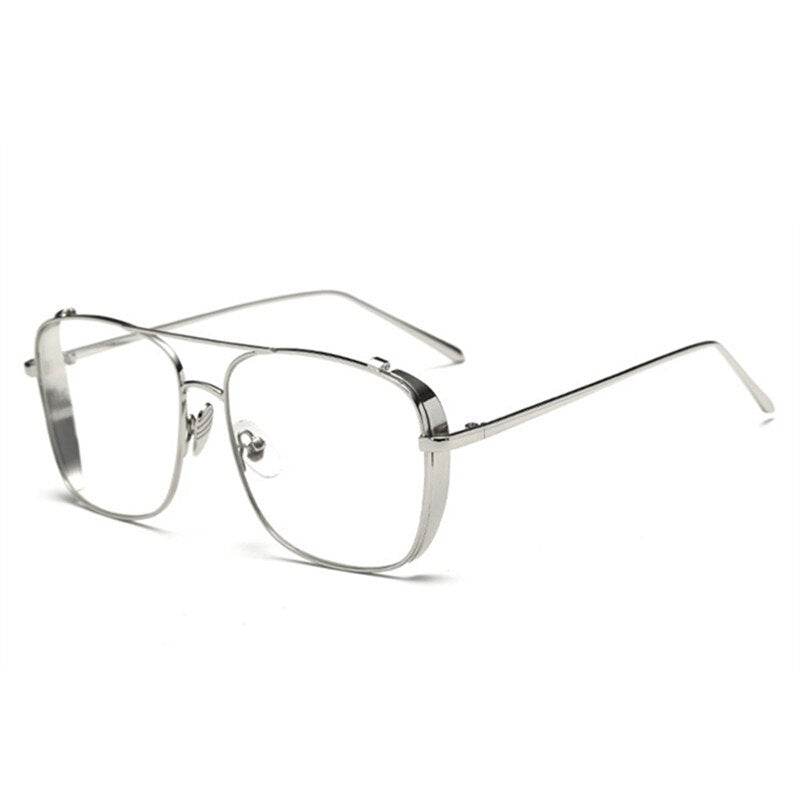Optical Alloy Glasses Frame Women Men Oversized Transparent Eyeglasses Frames - Mens Attire - Mens Attire