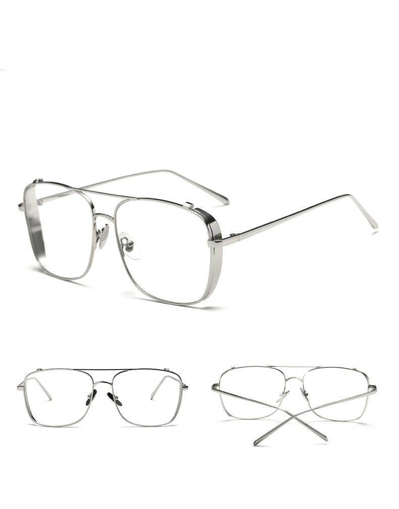 Optical Alloy Glasses Frame Women Men Oversized Transparent Eyeglasses Frames - Mens Attire - Mens Attire