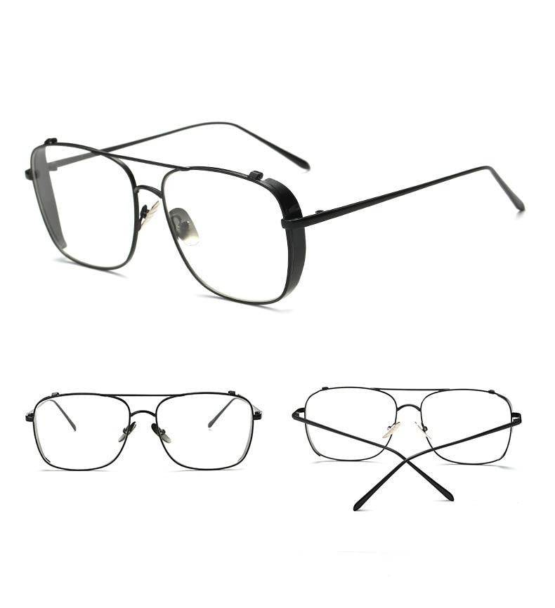 Optical Alloy Glasses Frame Women Men Oversized Transparent Eyeglasses Frames - Mens Attire - Mens Attire