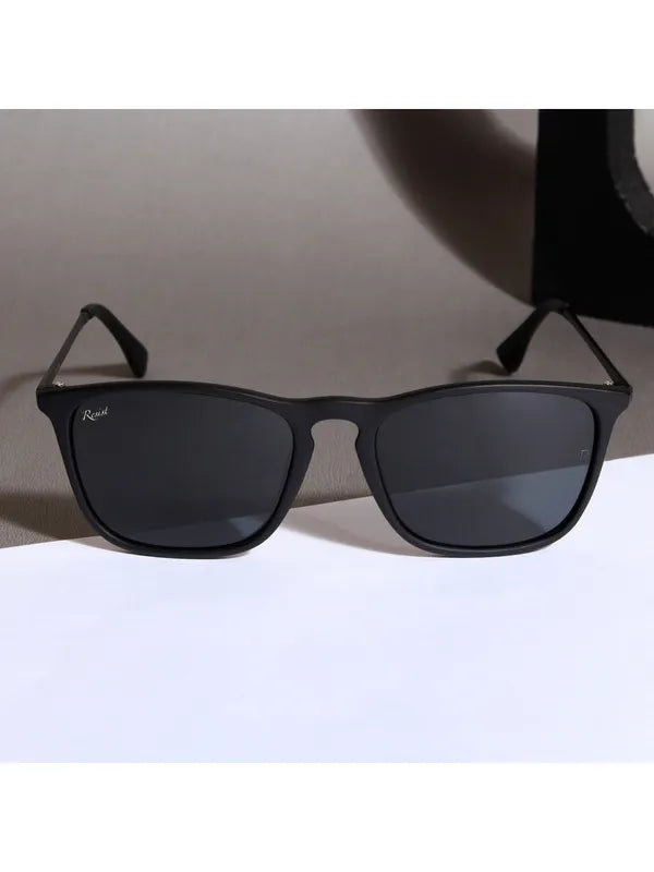 Mens Attire Black UV Protected Wayfarer Sunglasses