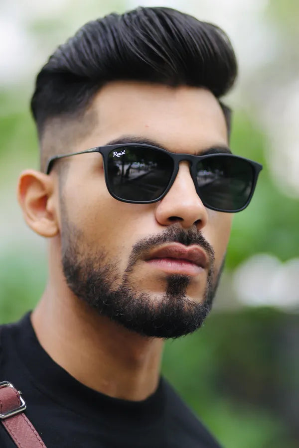 Mens Attire Black UV Protected Wayfarer Sunglasses