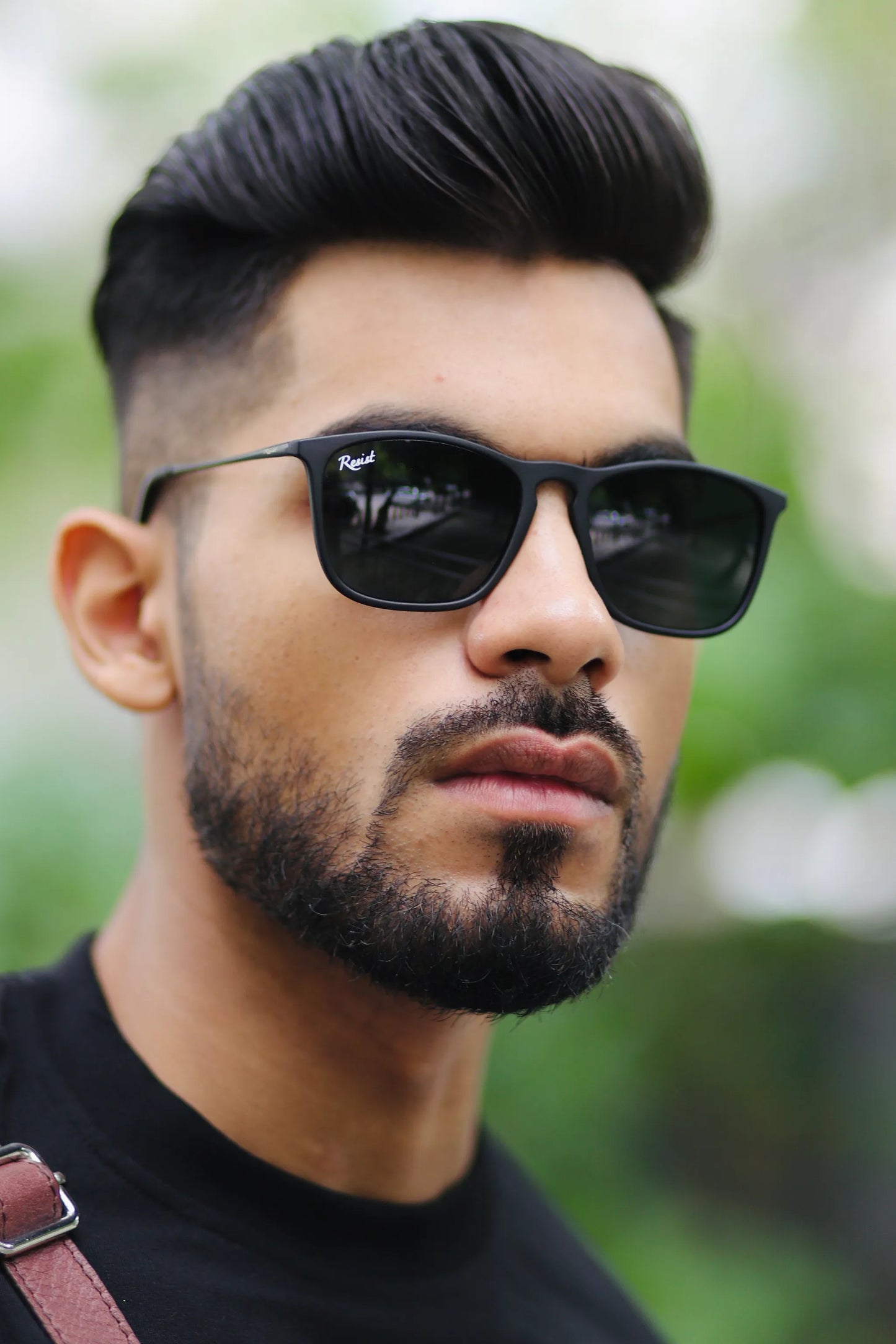 Mens Attire Black UV Protected Wayfarer Sunglasses