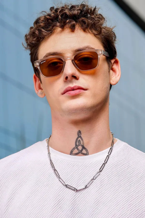 UV Protected Grey & Brown Wayfarer Sunglasses for Men & Women