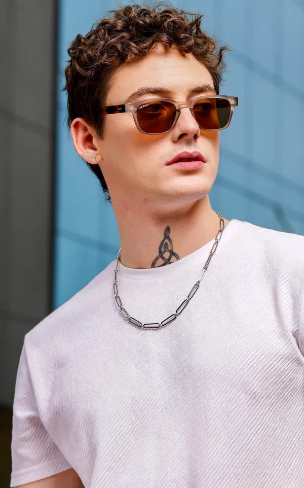 UV Protected Grey & Brown Wayfarer Sunglasses for Men & Women