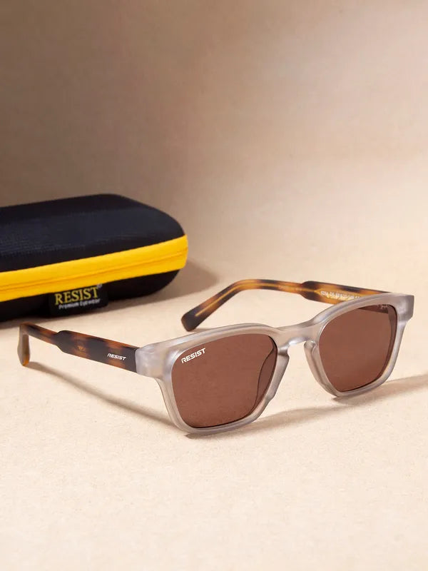 UV Protected Grey & Brown Wayfarer Sunglasses for Men & Women