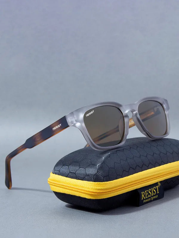 UV Protected Grey & Brown Wayfarer Sunglasses for Men & Women