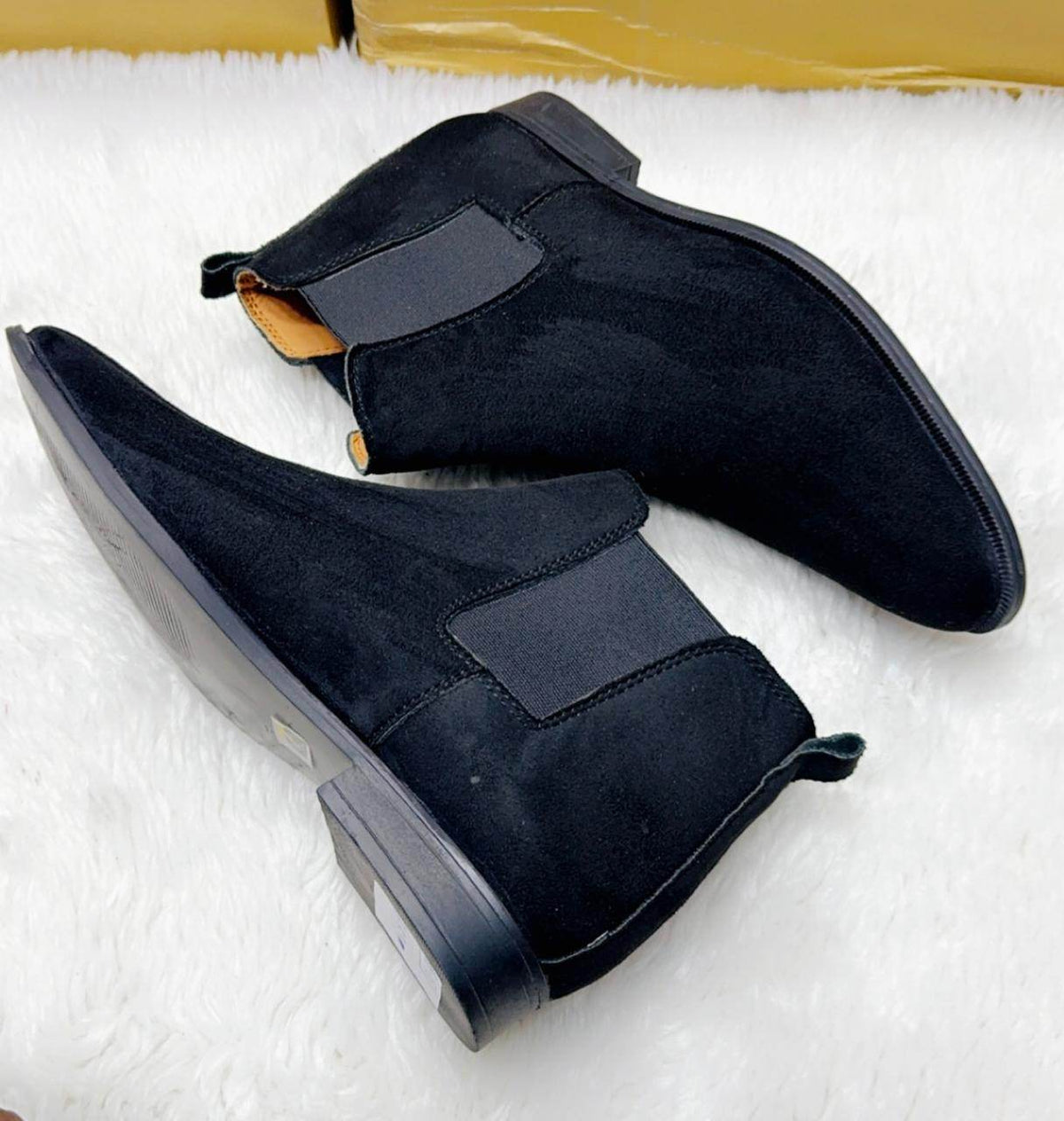 Mens Attire Chelsea Suede Boots - Mens Attire