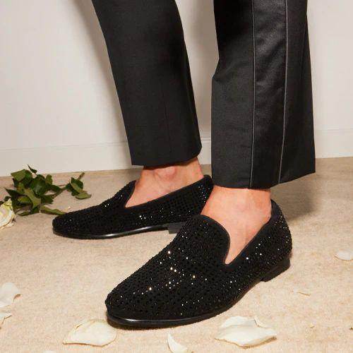 Men's Trendy Street Style Slip-On Loafer Shoes - Mens Attire