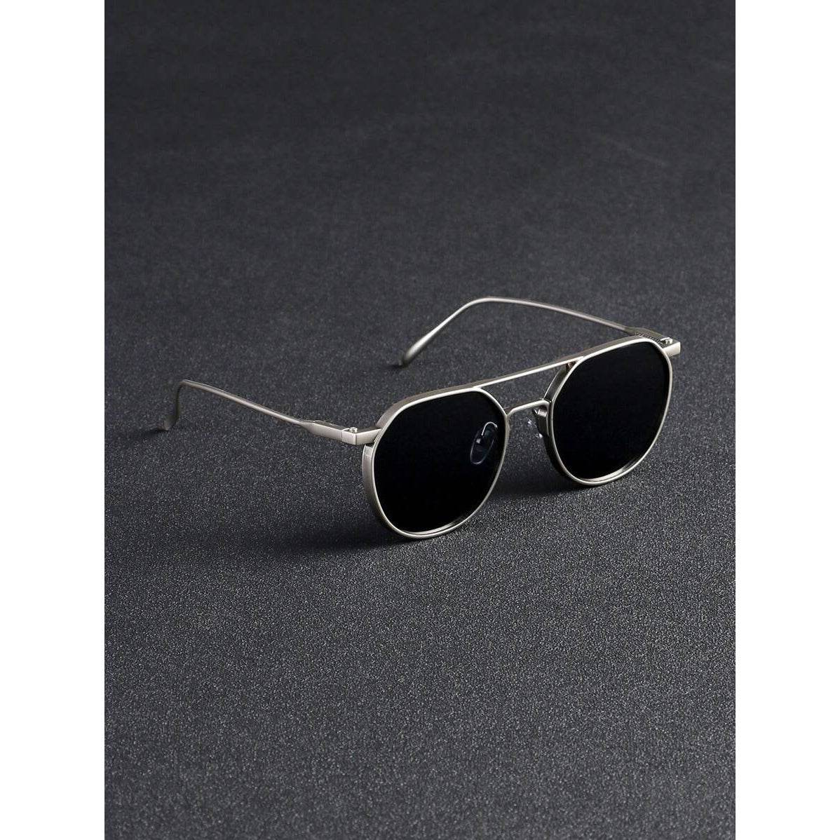 Retro Street Men’s Dual-Beam Fashion Glasses - Mens Attire