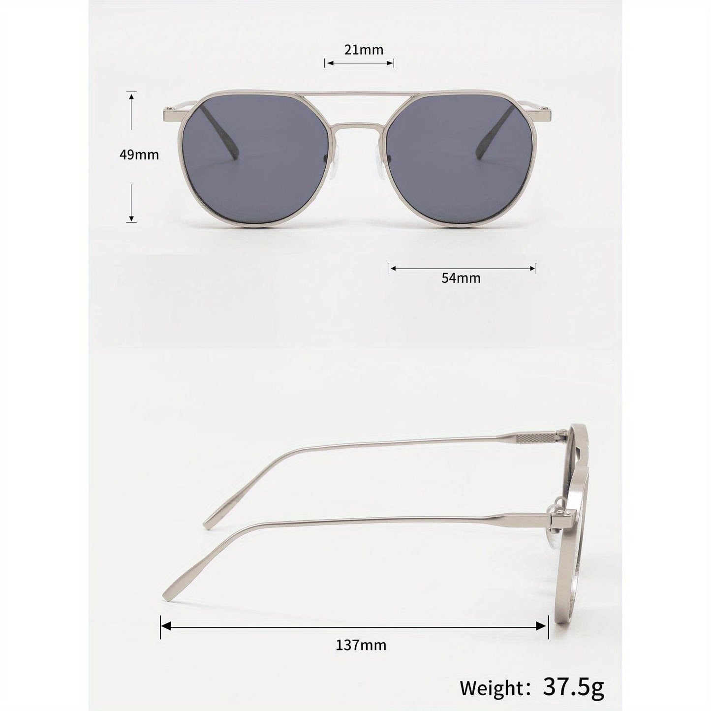 Retro Street Men’s Dual-Beam Fashion Glasses - Mens Attire