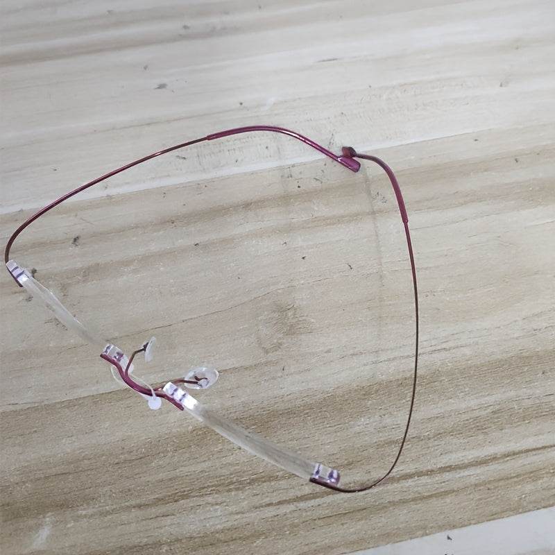 Unisex Casual Frameless Eyeglasses – Ultra-Light Memory Titanium Alloy - Mens Attire