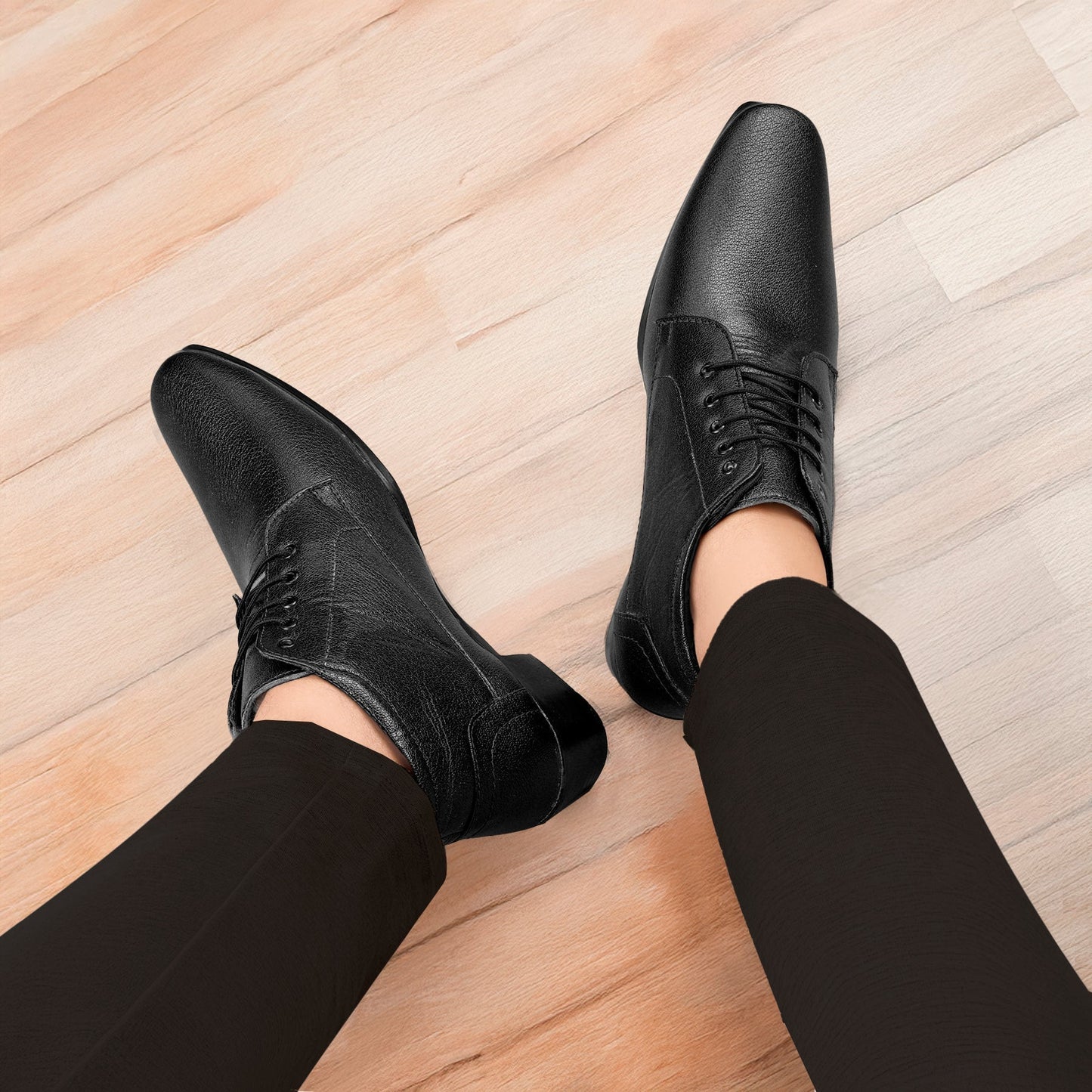 Men's Elevator Derby Dress Boots for Height Boost & Style