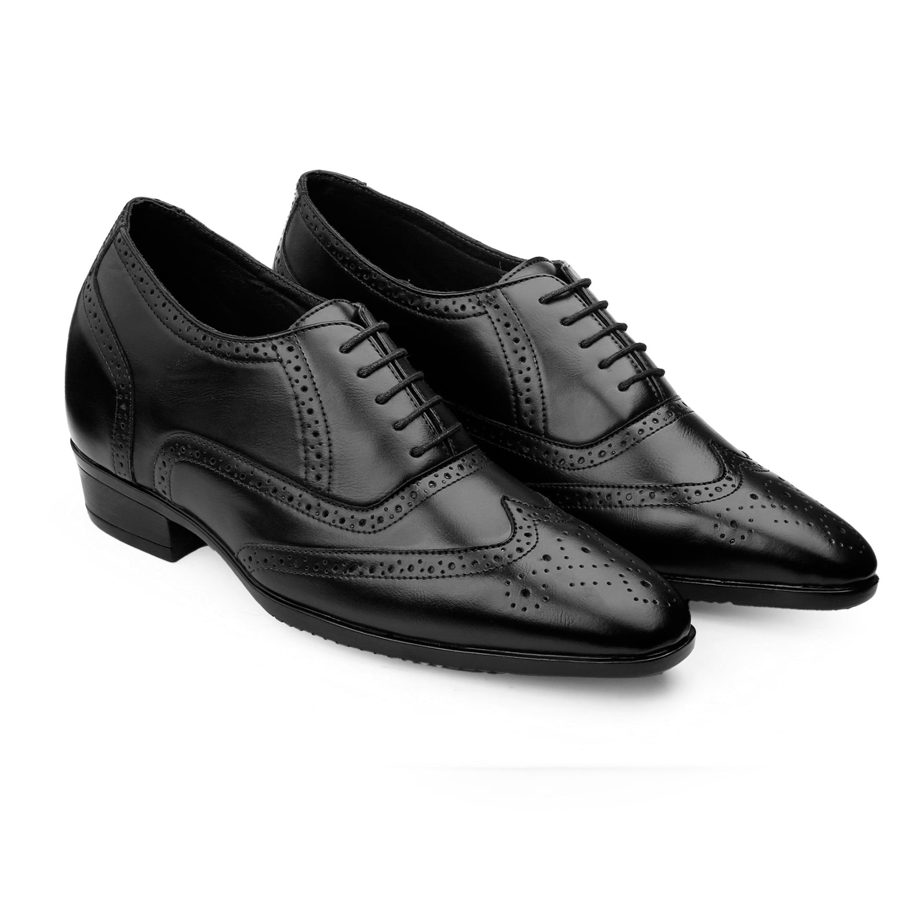 Mens Formal Height Increasing Brogues with 3.5" Boost