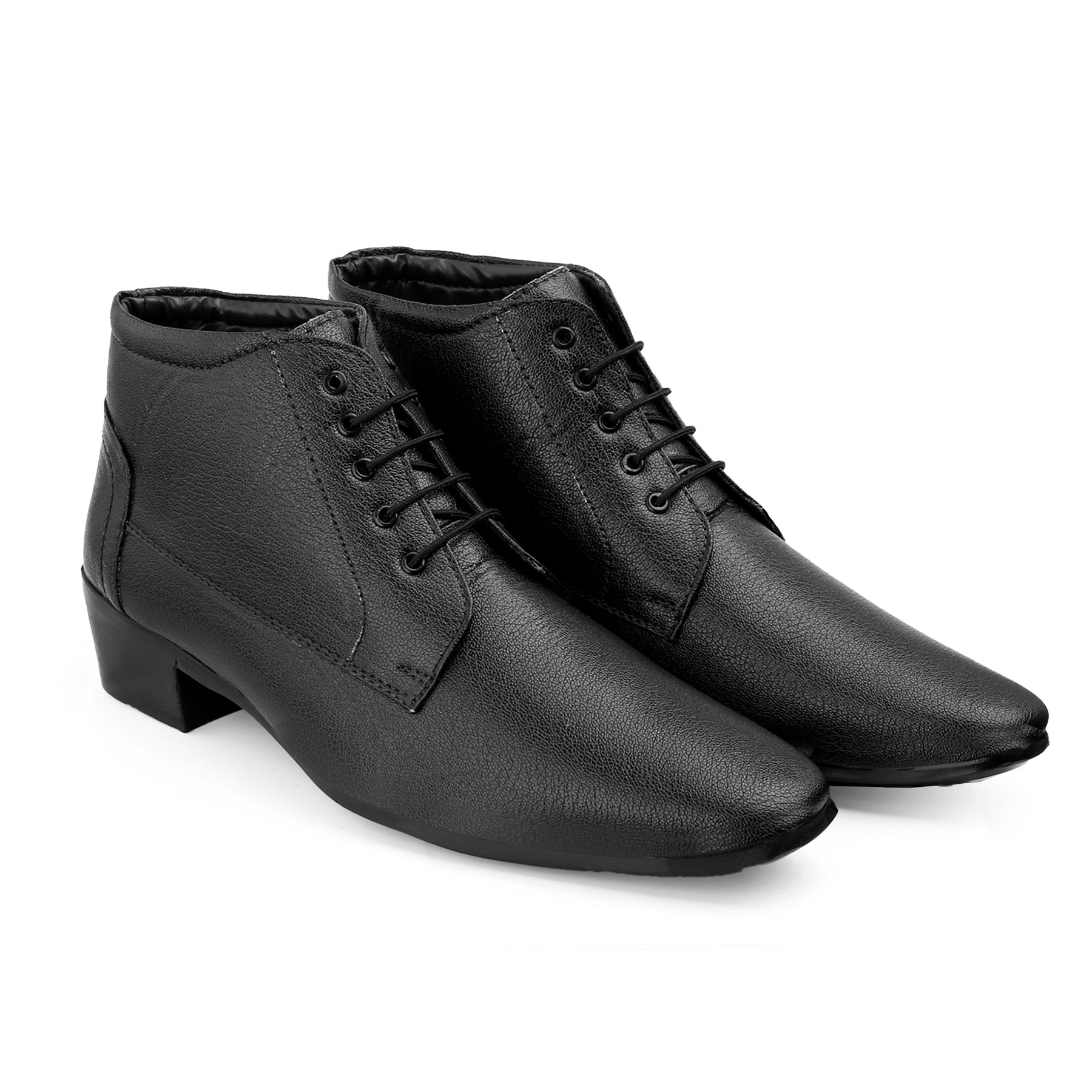 Men's Elevator Derby Dress Boots for Height Boost & Style