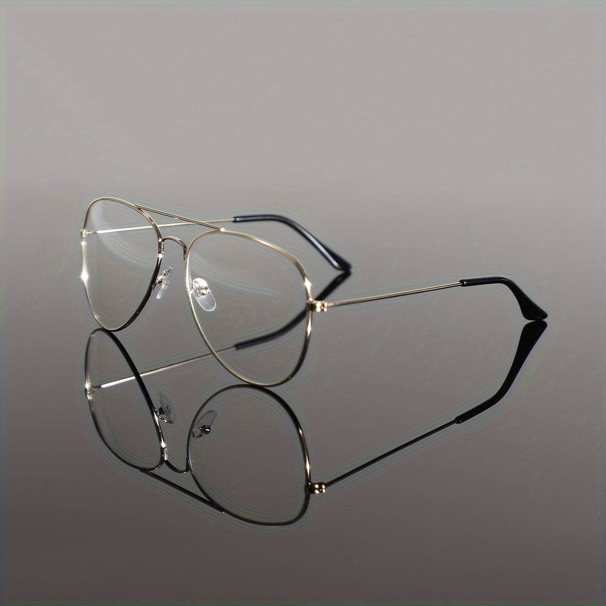 Preppy Style Oval Full Rim Glasses for Men - Mens Attire