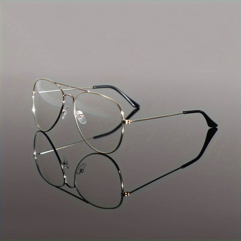Preppy Style Oval Full Rim Glasses for Men - Mens Attire