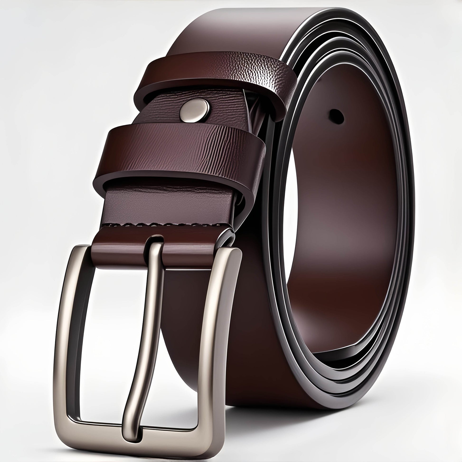 Men's Fashion Genuine Leather Alloy Buckle Belt - Mens Attire