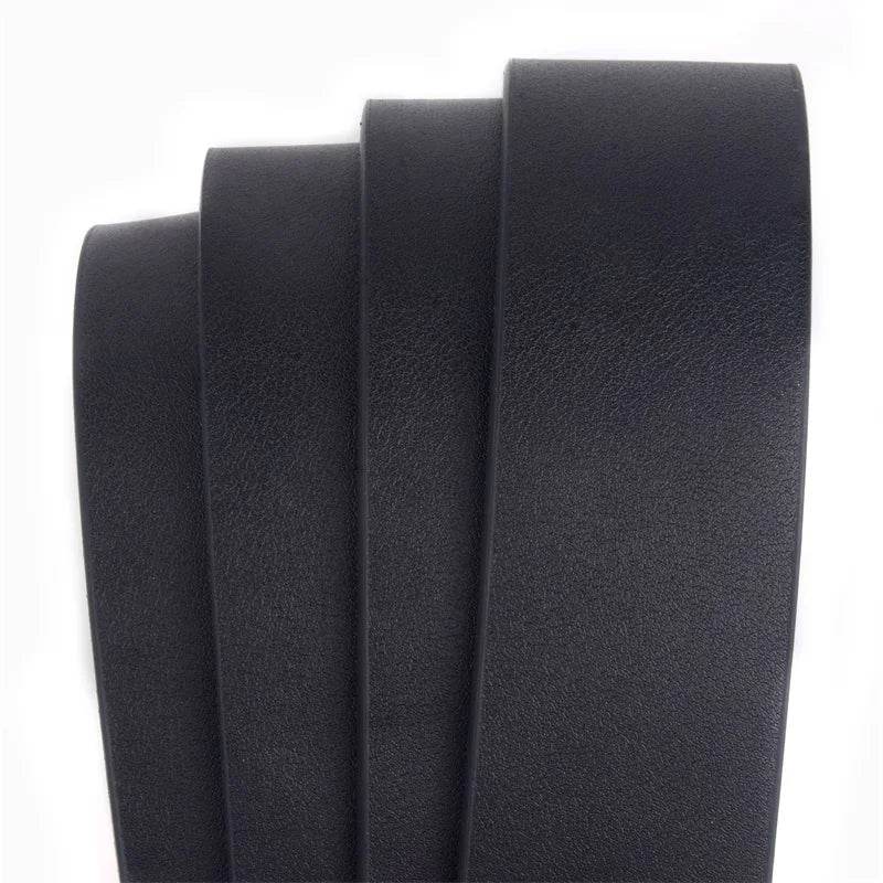 Men's Attire Classic Italian Leather Men's Belt Black 