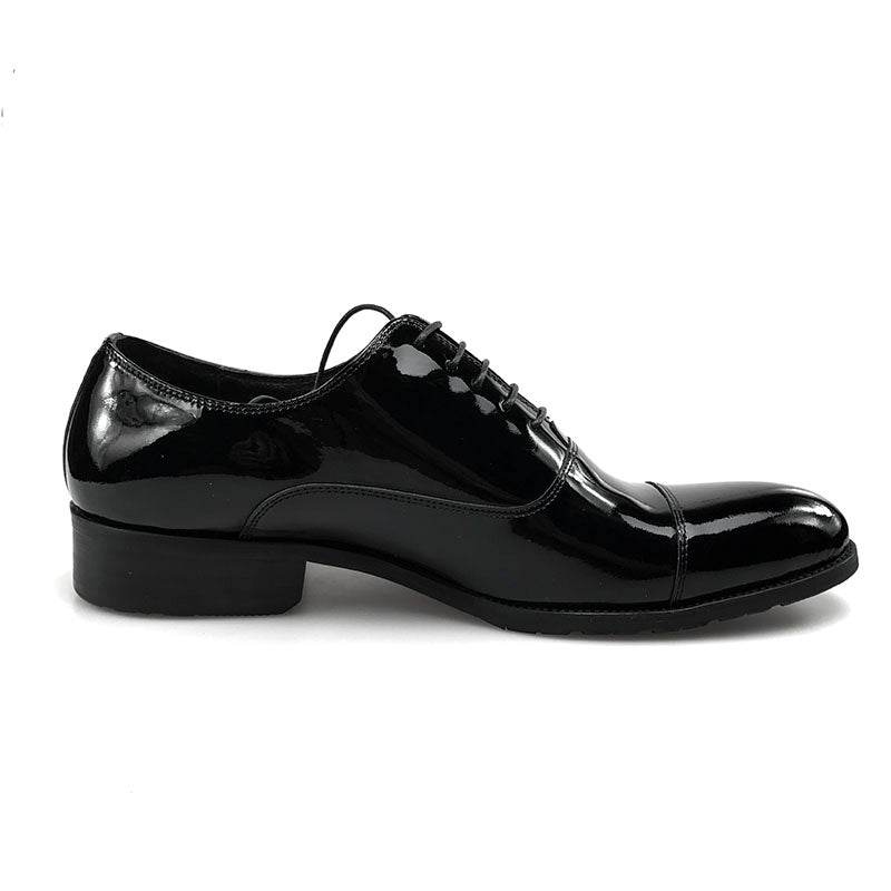 Men's Attire Shiny Patent Leather Dress Shoes Oxford 