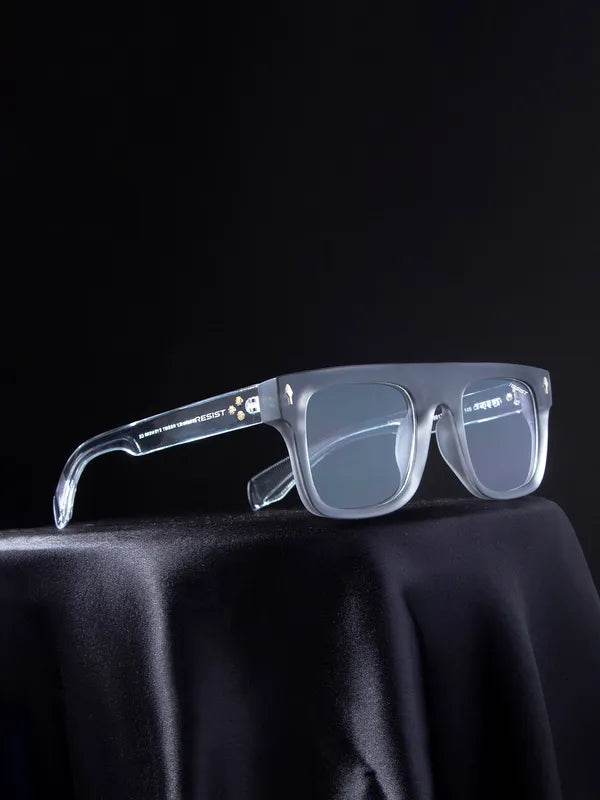 Mens Attire Clear Square Eyeglasses for Men - Antiblue - Mens Attire