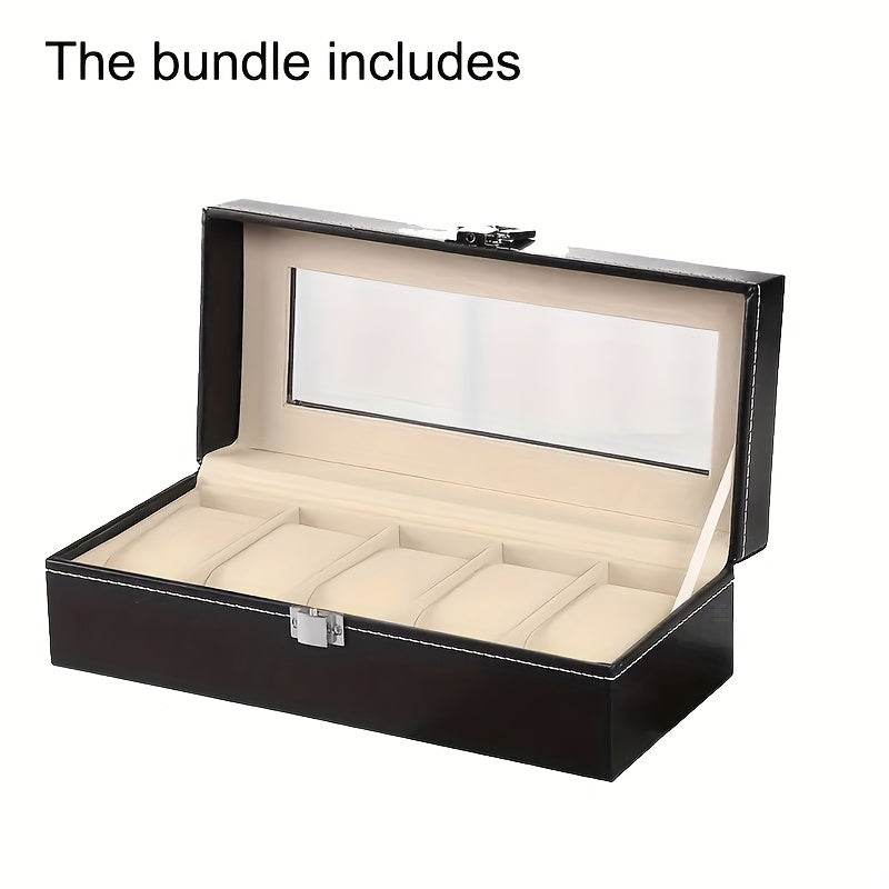 Elegant Watch Storage Box Organizer - Mens Attire