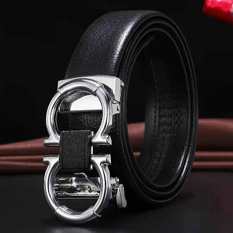 Men's Fashion Casual Belt with Automatic Buckle - Mens Attire