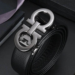 Mens Attire Designer Automatic Buckle Belt for Men - Mens Attire