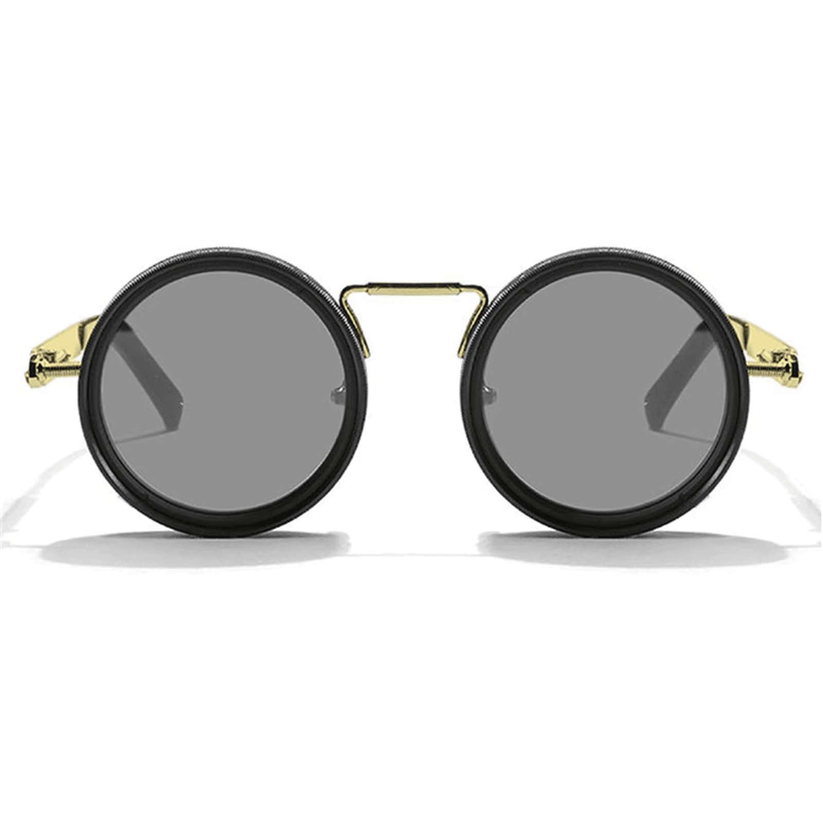 Round Polarized Adjustable ND Filter Sunglasses – 9-Level Dimming, Premium UV Protection - Mens Attire