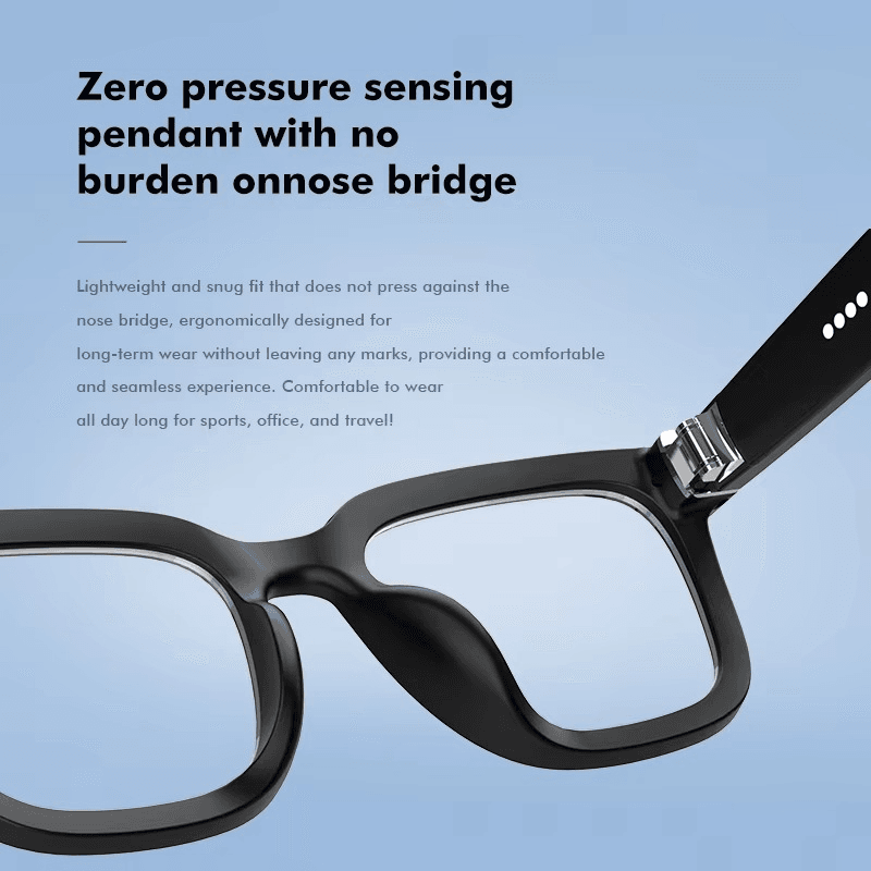 Smart Wearable Sunglasses with Bluetooth Speaker & AI Assistant - Mens Attire