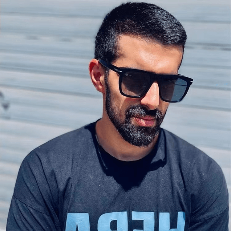 Anti-Blue Light Men’s Eyeglasses – Square Retro Optical Frames - Mens Attire