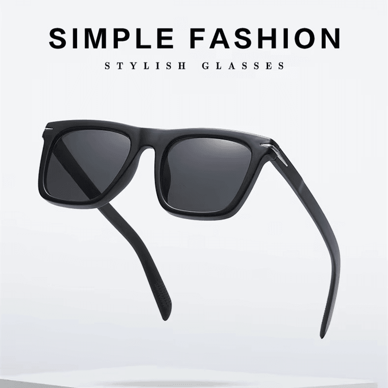 Anti-Blue Light Men’s Eyeglasses – Square Retro Optical Frames - Mens Attire