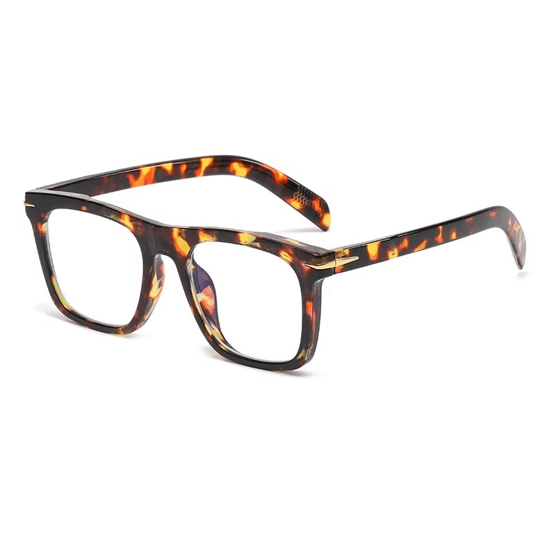 Anti-Blue Light Men’s Eyeglasses – Square Retro Optical Frames - Mens Attire