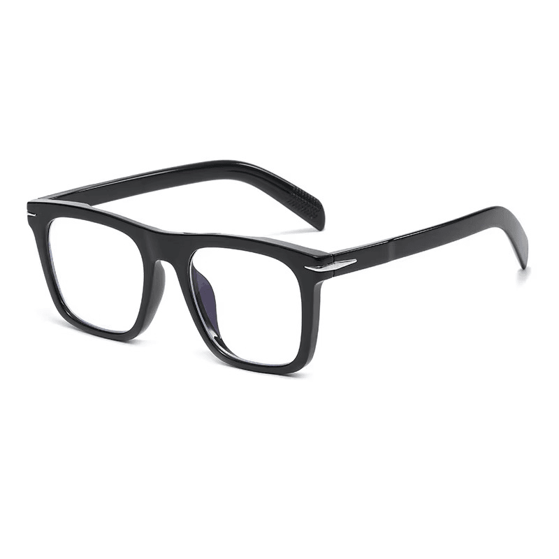 Anti-Blue Light Men’s Eyeglasses – Square Retro Optical Frames - Mens Attire