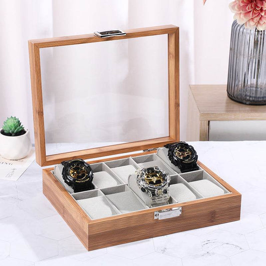 Premium Organizer Wooden Watch Storage Box - Mens Attire