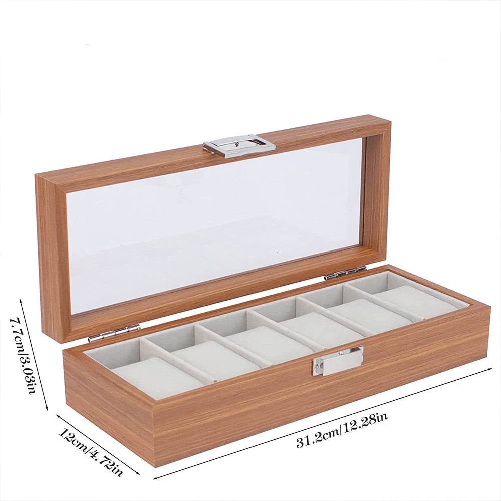 Premium Organizer Wooden Watch Storage Box - Mens Attire