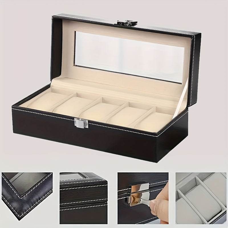 Elegant Watch Storage Box Organizer - Mens Attire