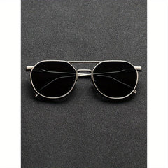 Retro Street Men’s Dual-Beam Fashion Glasses - Mens Attire