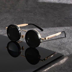 Men's Vintage Leica-Style Rotating Fashion Glasses - Mens Attire