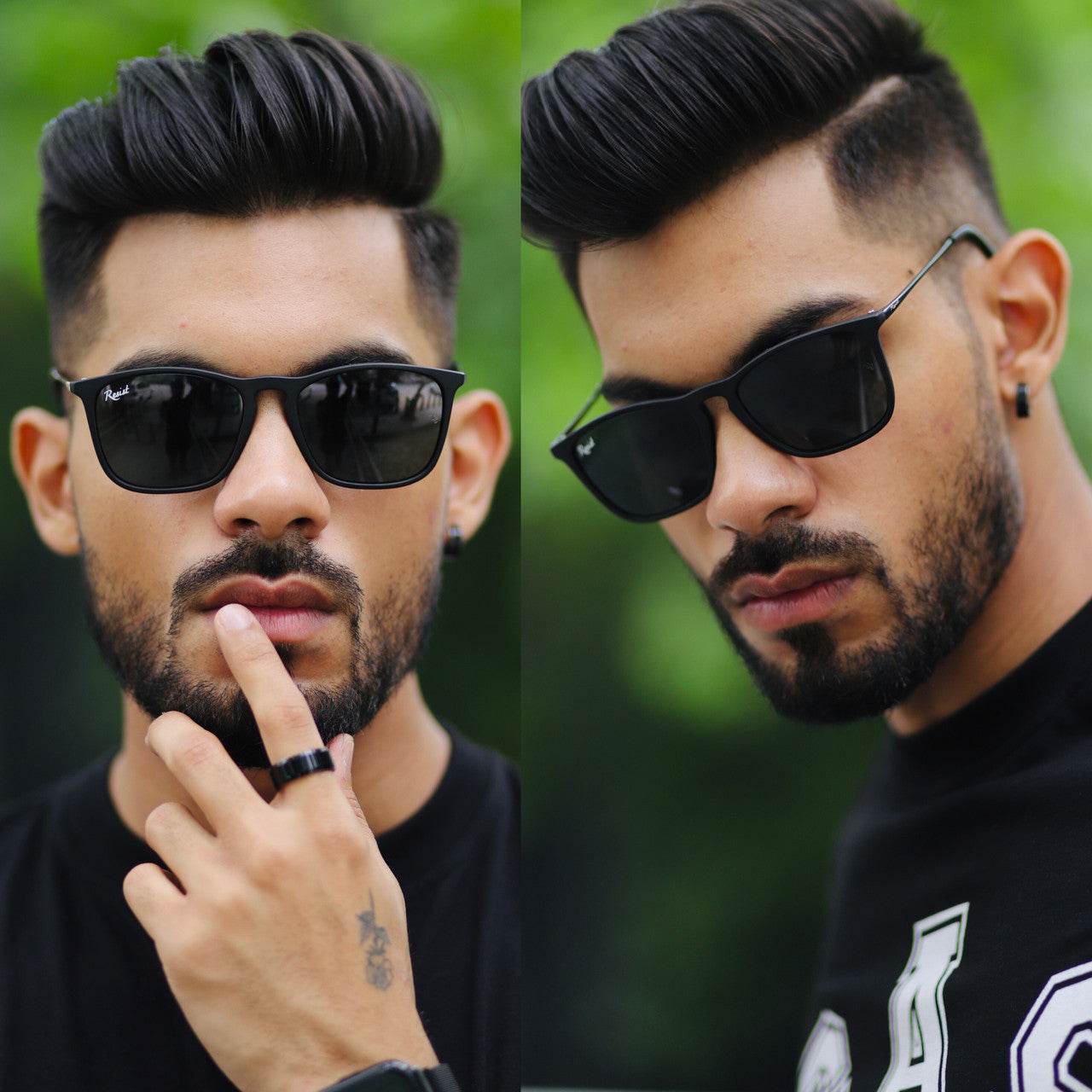 Classic Wayfarer/Rectangular Sunglasses (58 mm) - Mens Attire