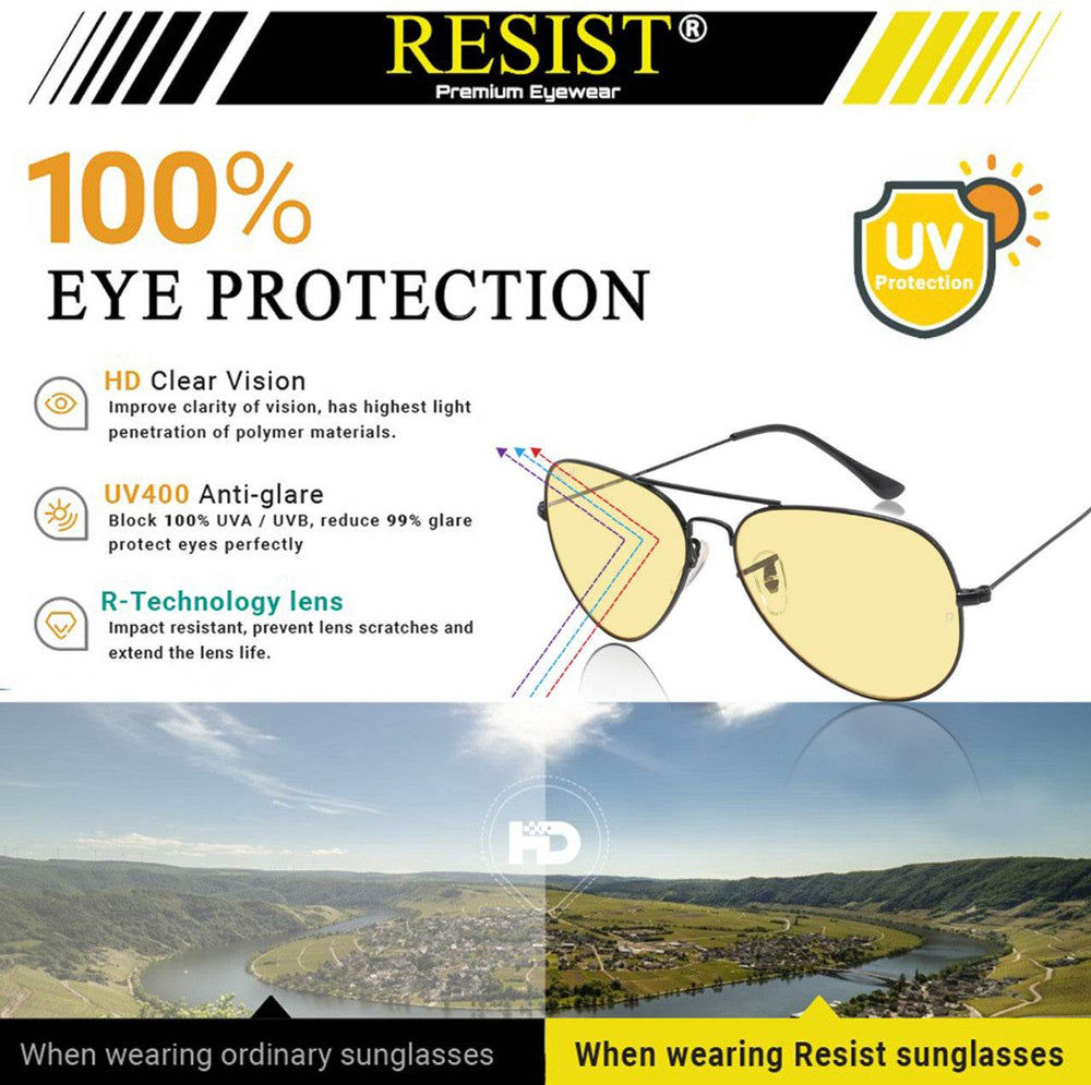 Pilot Yellow Candy Day Night Sunglasses - Mens Attire