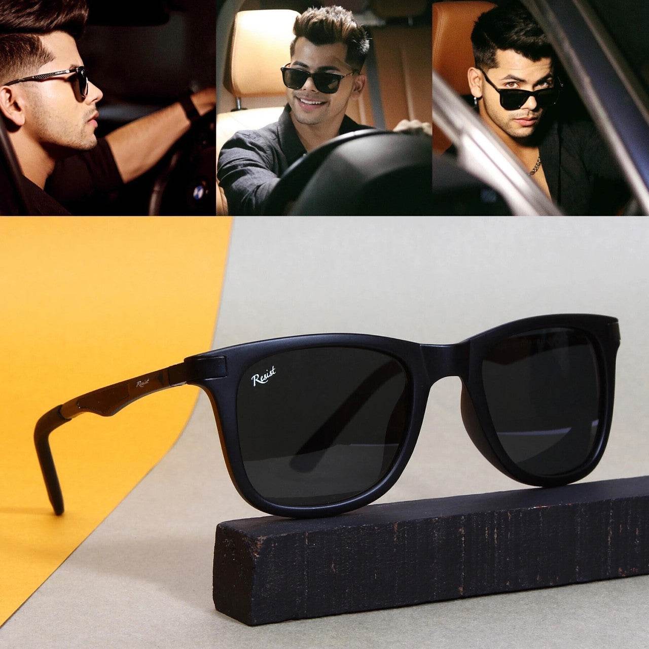 Classic Black Wayfarer Sunglasses (52 mm) - Mens Attire