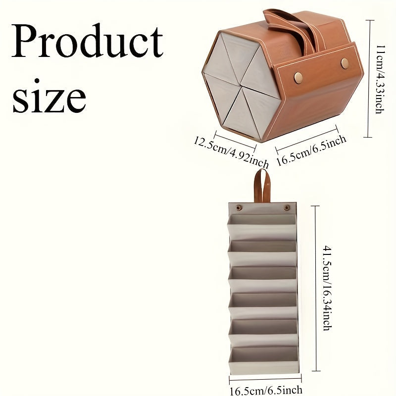 6-Slot Hanging Travel Case & Display Storage Organizer
