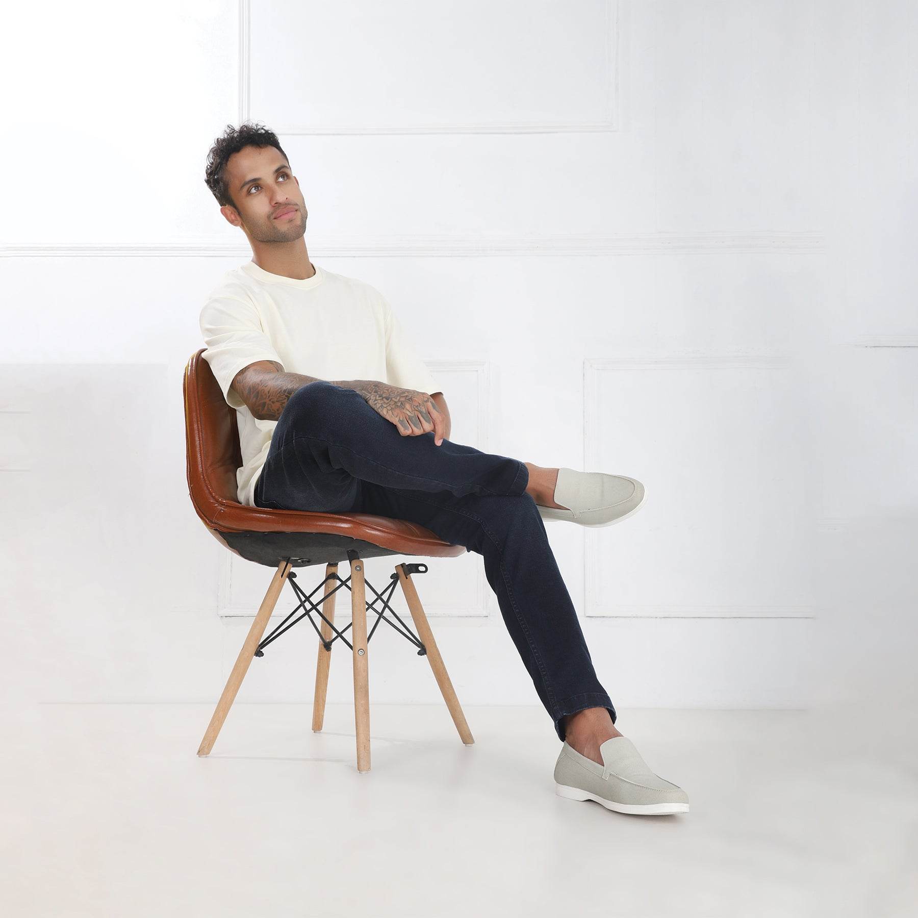 Comfortable old money style shoes for men Loafers - Beige - Mens Attire