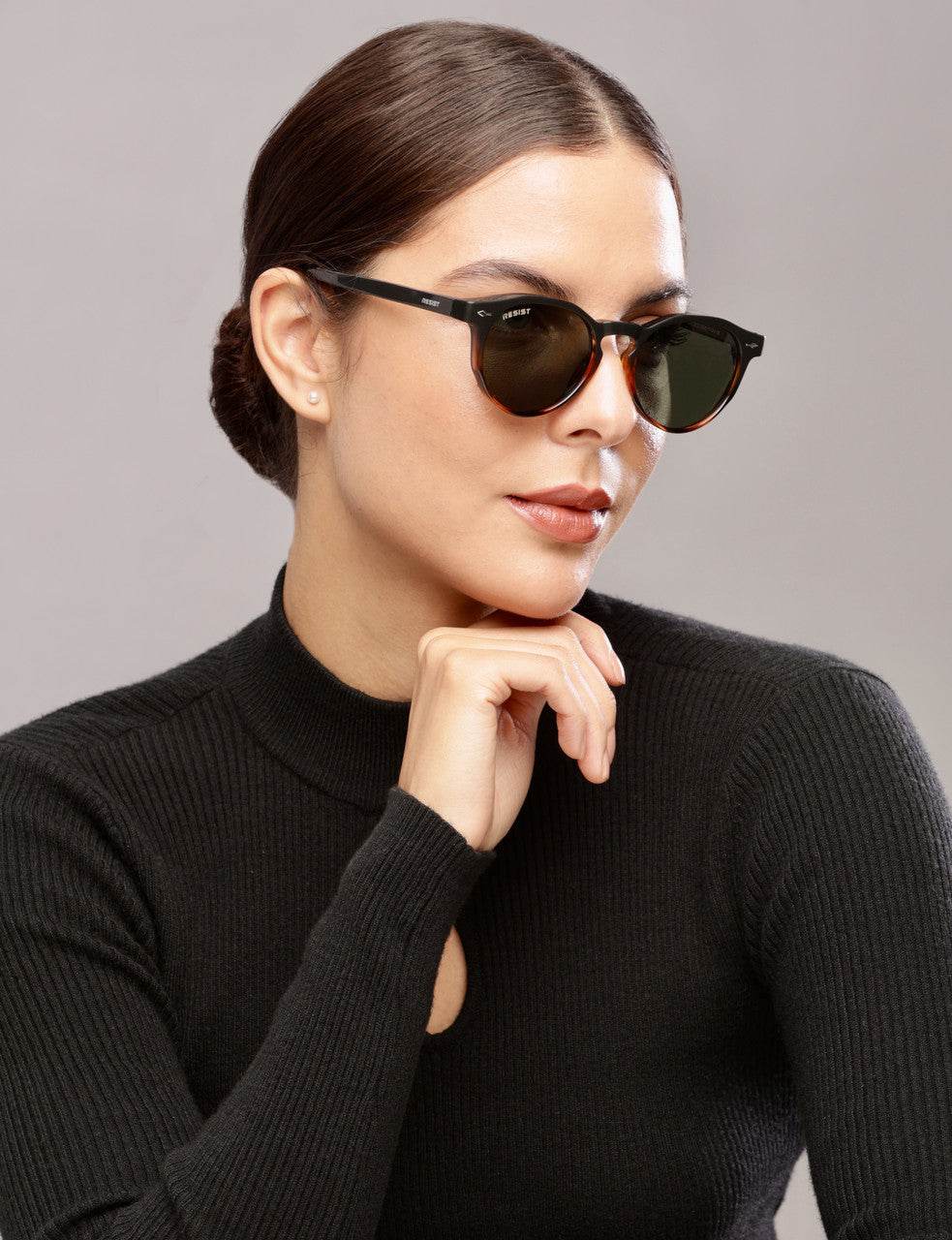 Classic Round Oval Green Wayfarer Sunglasses (50 mm) - Mens Attire