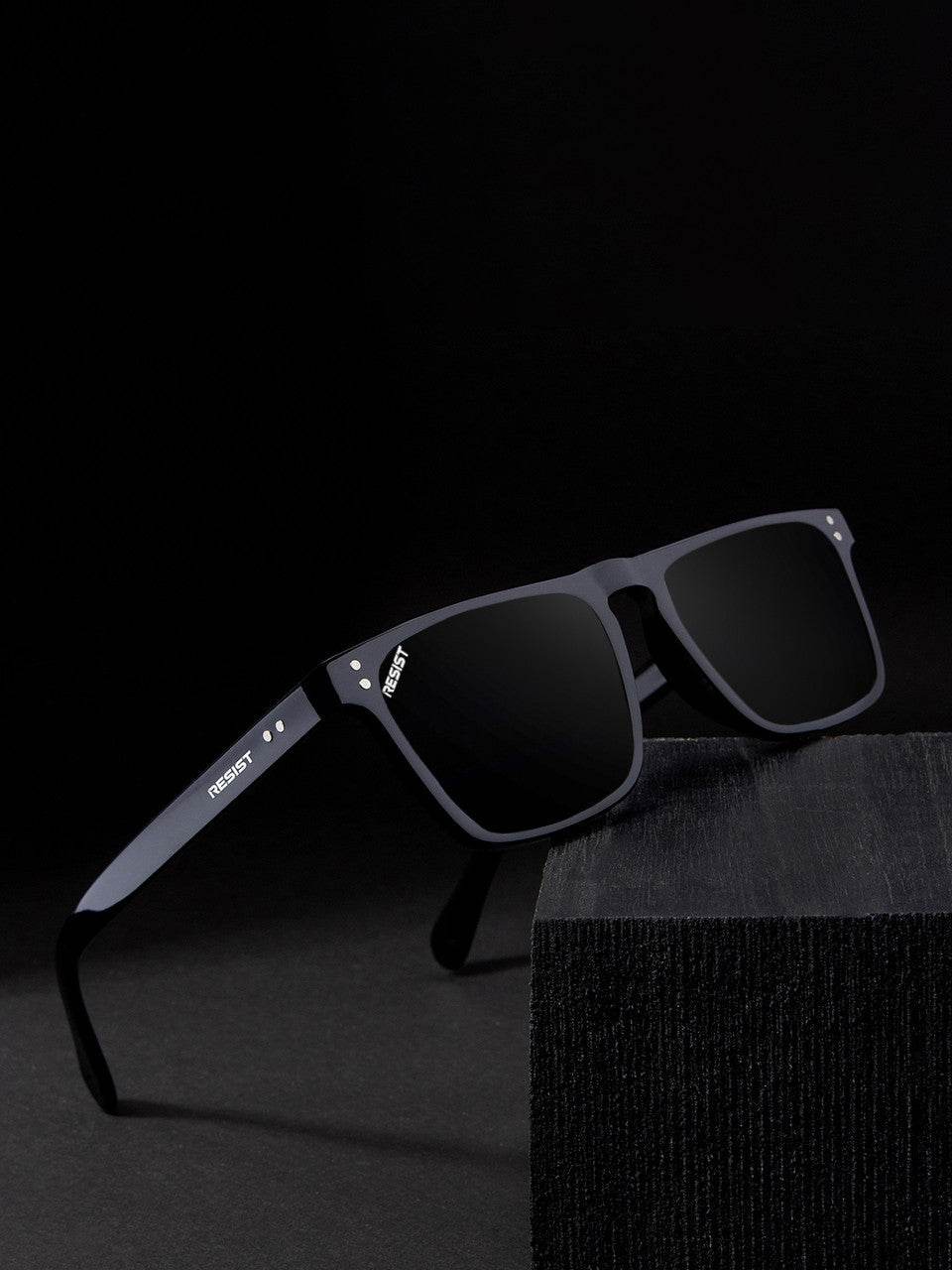 Classic Square Biking Driving Eye Protection Sunglasses (55 mm) - Mens Attire