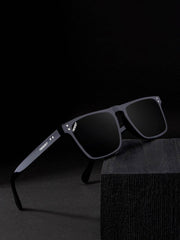 Classic Square Biking Driving Eye Protection Sunglasses (55 mm) - Mens Attire