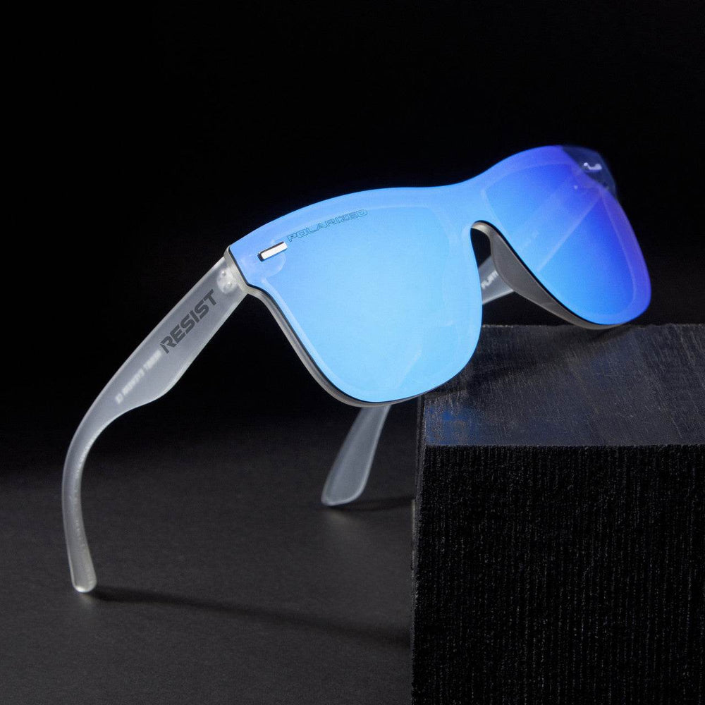 Classic Wayfarer Blue Ice Polarized Sunglasses - Mens Attire