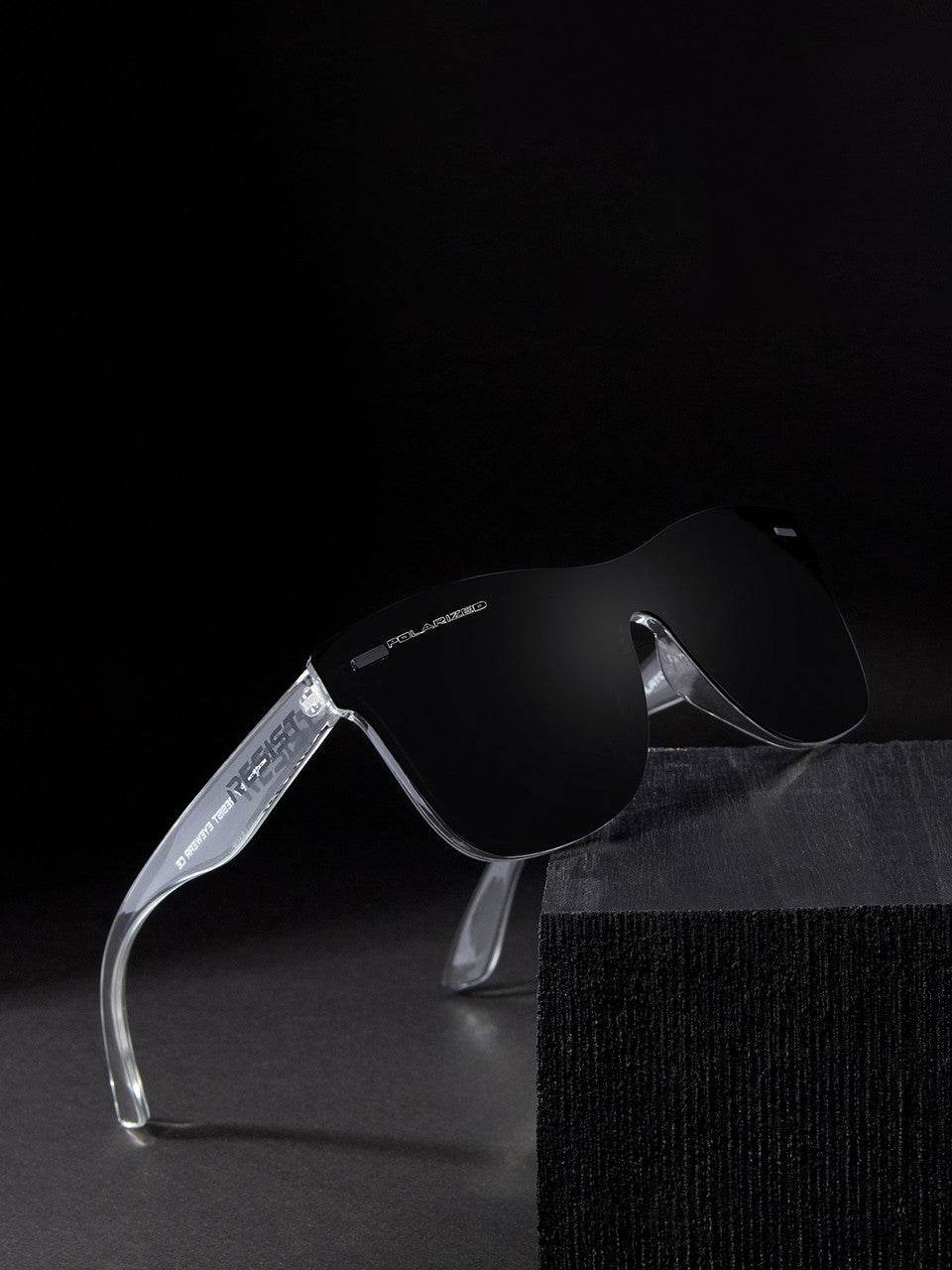 Classic Wayfarer Black Ice Polarized Sunglasses - Mens Attire