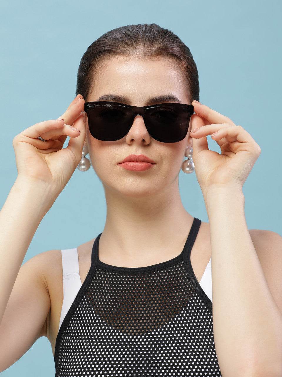 Classic Wayfarer Black Ice Polarized Sunglasses - Mens Attire